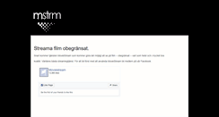 Desktop Screenshot of moviestream.se