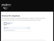 Tablet Screenshot of moviestream.se
